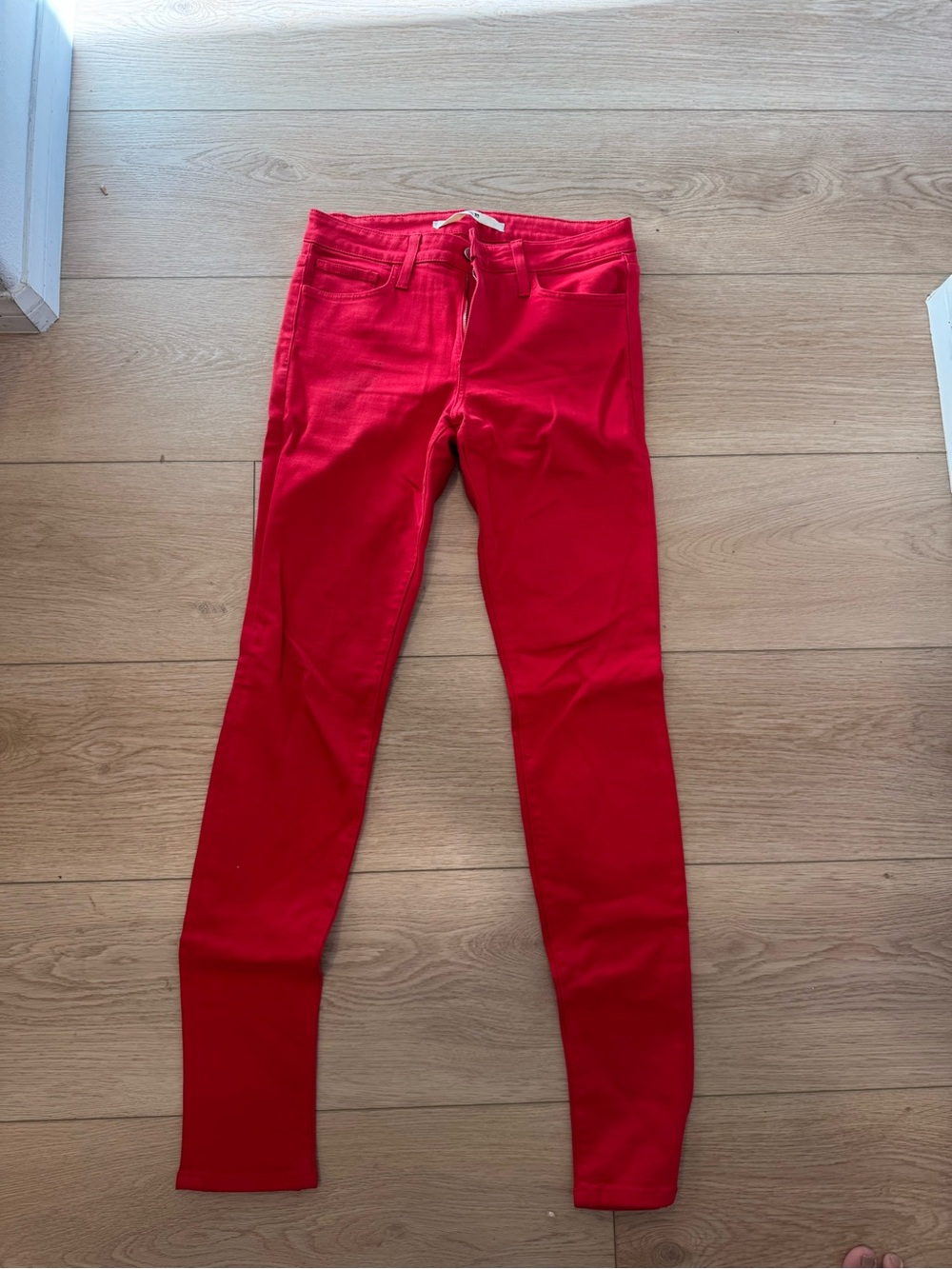 Joe's Jeans Vibrant Red Skinny Jeans
